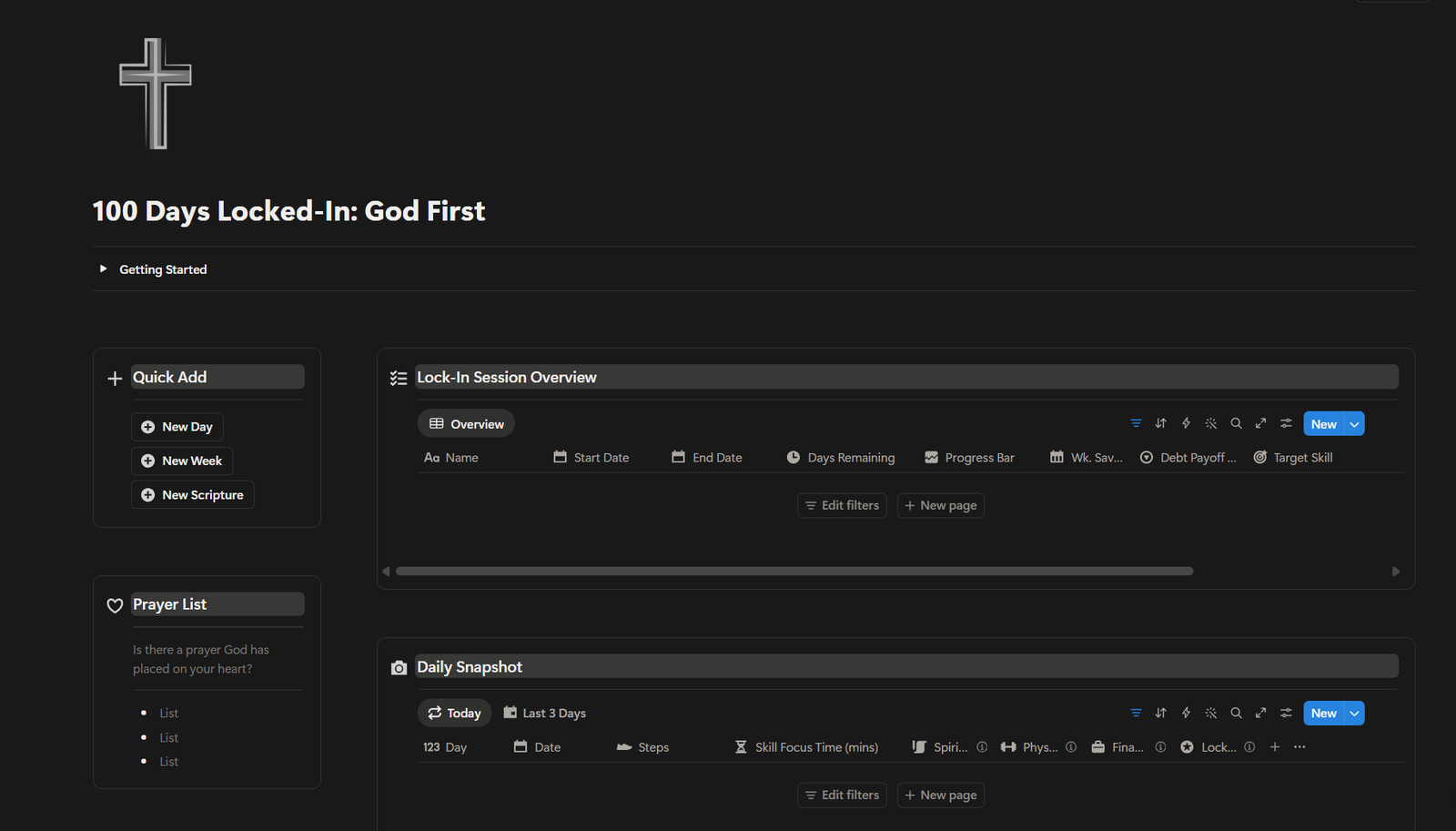 100 Days Lock-In Main Page