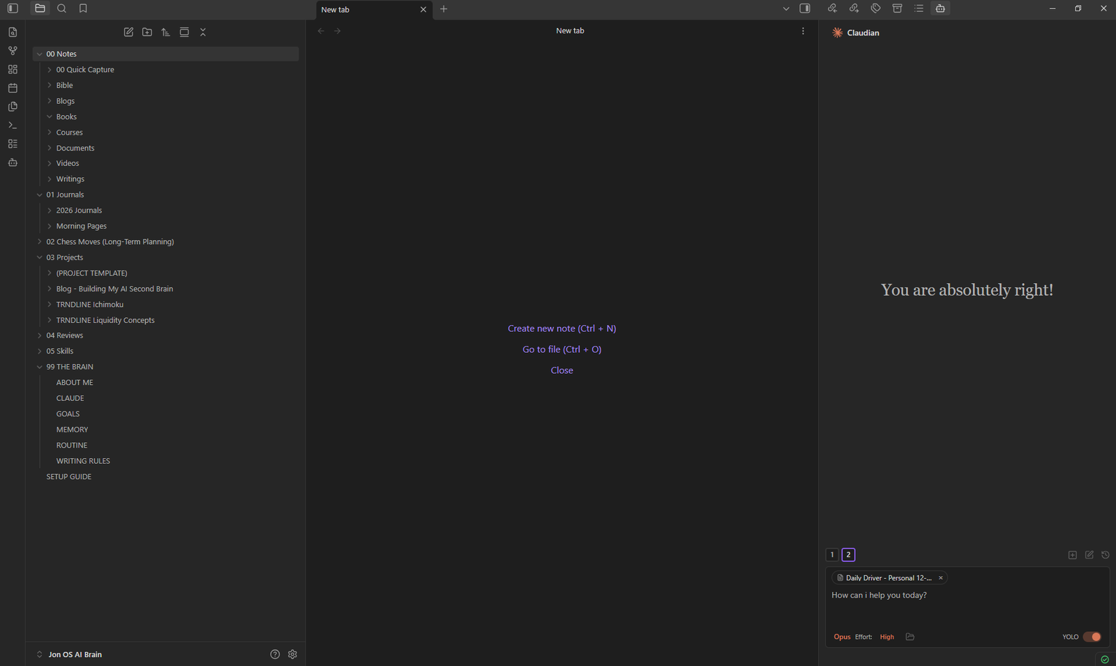 Second Brain Screenshot